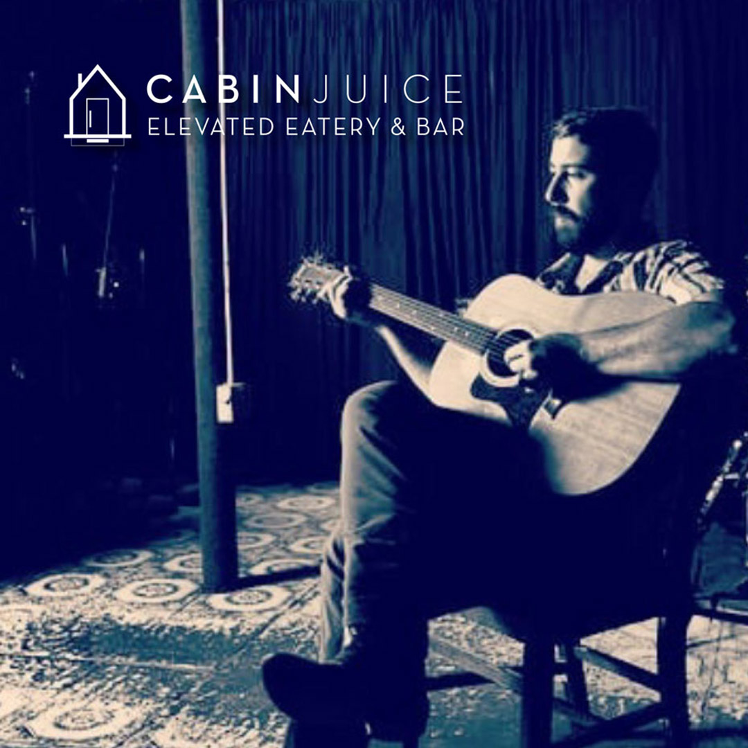 Live acoustic music with Joseph Teichman at Cabin Juice